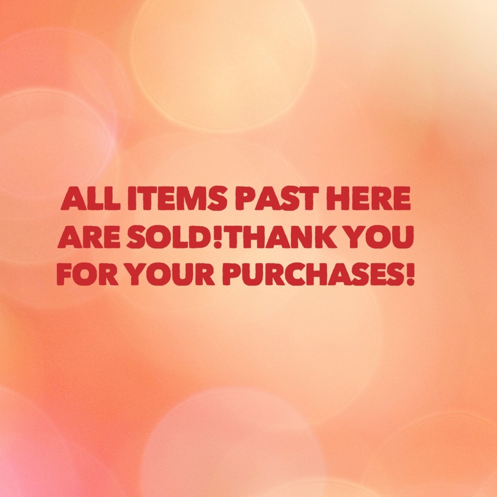Sold!  Thank you for your purchases